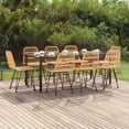 thumbnail image 1 of vidaXL 9 Piece Garden Dining Set Poly Rattan, 1 of 5