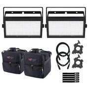 Chauvet DJ SHOCKERPANEL480 Cool White LED Single-Zone Blinder 2-Pack with Cases Package