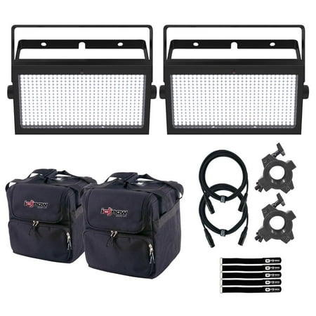 Chauvet DJ SHOCKERPANEL480 Cool White LED Single-Zone Blinder 2-Pack with Cases Package