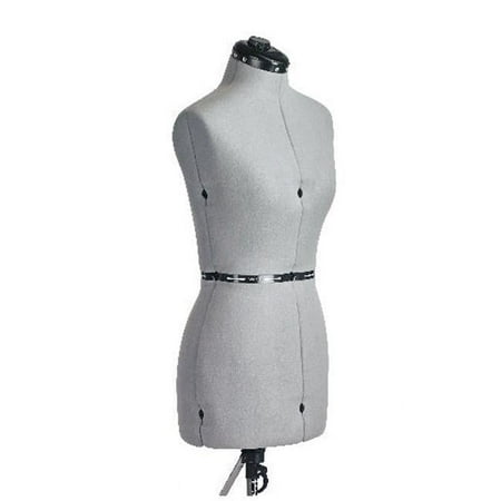 FAMILY DRESSFORM FM-L Family Large Adjustable Mannequin Dress Form Grey