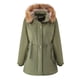 thumbnail image 1 of Abrigo de algodón de cachemira de cordero grueso para mujer para otoño e invierno, abrigo de algodón holgado para mujer, sombrero desmontable y chaqueta de terciopelo., 1 of 5