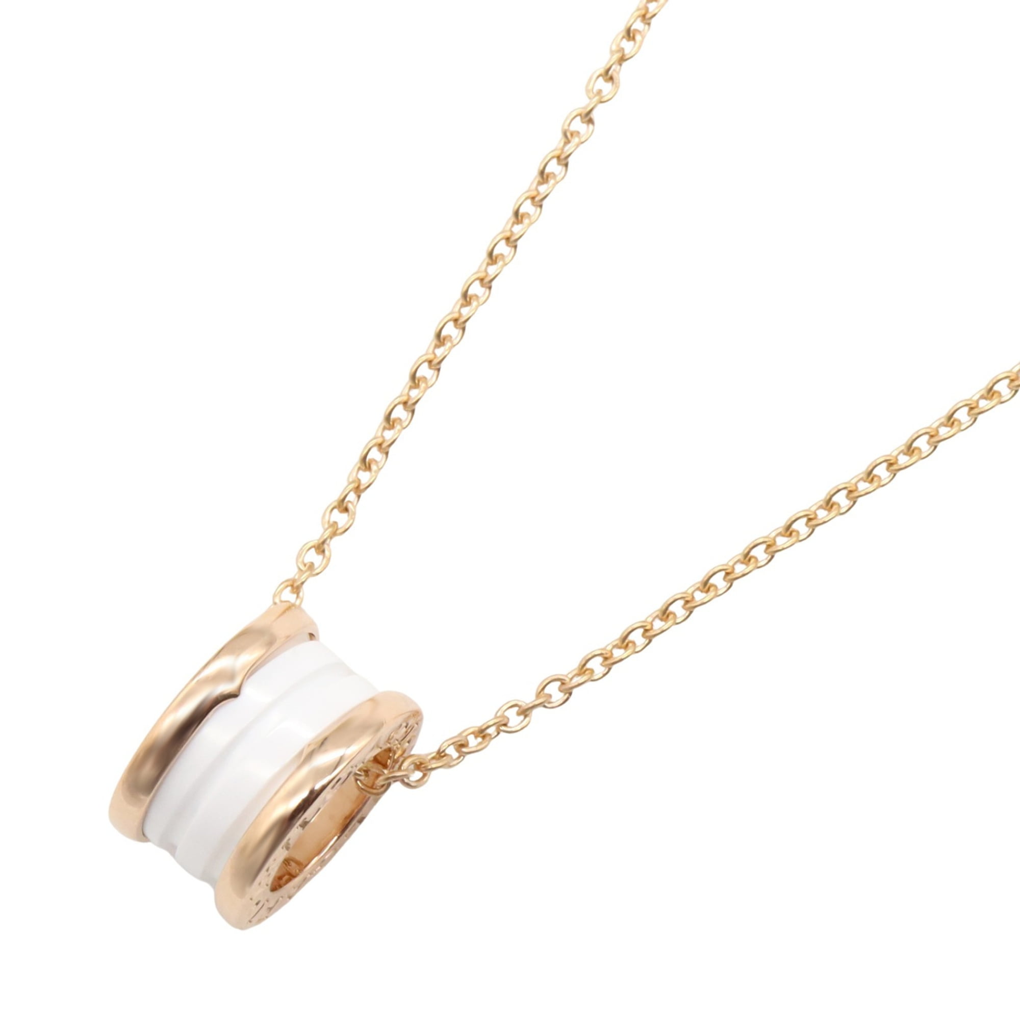 Pre-Owned BVLGARI B-zero1 Ceramic Necklace, 18K Pink Gold (K18PG) for Men and Women,... (Good)