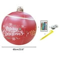 thumbnail image 3 of Bola de Navidad inflable, iluminada, decoraciones navideñas inflables de PVC para exteriores, bola decorada de Navidad construida para precisión, 3 of 8