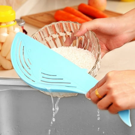 

Strainer Snap Strainer Silicone Food Strainers Strain Strainer Rice Colander Kitchen Gadgets Drainer Hands-Free
