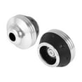 thumbnail image 1 of 15mm Motorcycle Slider Frame Aluminum Alloy Plastic Wheel Fairing Protection Crash Pad Protector Guard 59mm 45mm Silver Tone 2 Pcs, 1 of 7