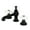 Matte Black, variant on Kingston Brass KC7065PX Vintage 8" Widespread Bathroom Faucet, Oil Rubbed Bronze