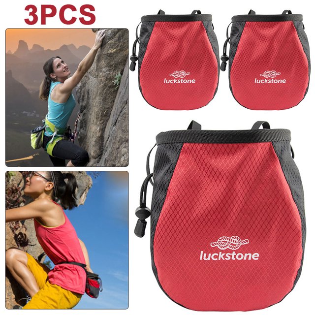 Tiza 3 Uds. Almacenamiento Con Ajustable Al Desgarro para Fitness () Rojo