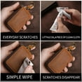 thumbnail image 5 of Double-layer Cowhide Key Bag Zip Type Leather Key Wallet Pouch Bag for Men Women Gift, 5.5*9*4cm, 5 of 10