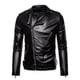 thumbnail image 1 of Ceisia Men's Winter Faux Leather Motorcycle Jacket Hoodless Zipper Long Gift Sleeve Casual Outerwear, 1 of 8
