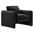 thumbnail image 2 of Modway Waverly Upholstered Modern Boucle Fabric Armchair in Black, 2 of 9
