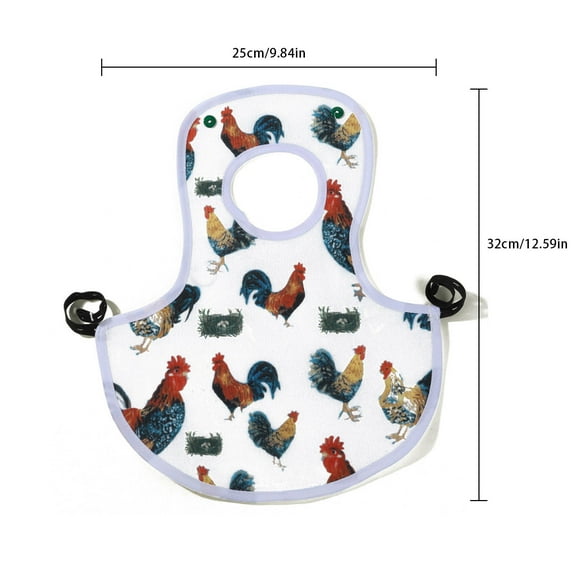 Bdday Hen Apron Hen Protective Cover with Elastic Hen Wing Protective Cover