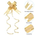 thumbnail image 4 of Uxcell 2.8inch Pull Bows Present Wrapping String Bows Ribbon Gold Thread Style Yellow 40 Pack, 4 of 7