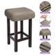 thumbnail image 3 of 2pcs Fundas para Taburetes Rectangulares, Fundas para Taburetes de Bar, Funda para Asiento de Silla de Banco de Madera Marrón, 3 of 6