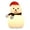Warm light, variant on Snowman Tap Light Cute Christmas Lamp Rechargeable Silicone Touch Bedside Light Snowman Mood Lighting for Christmas Tree