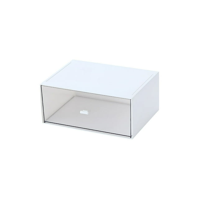 Box Organizer Storage Drawer Shelf Cosmetics Brush Lipsticks Nail Dressing Makeup Case Table Sorting Rack Supplies White Single Grid