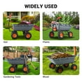 thumbnail image 7 of Mescukay Garden Dump Cart, Poly Yard Dump Cart Wagon with 10-inch Tires, 180° Rotating Handle, Heavy Duty Garden Carts and Wagons, 7 of 7