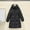 Black#09, variant on Winter Coats for Women Oversize Thickened Horn Button Waist-Cinching Mid Length Coats Outwear Womens Casual Solid Loose Puff Jackets Long Sleeve Padded Quilted Coats Fall Winter Clothes