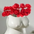 thumbnail image 2 of 144 Pcs Wedding Decorations for Ceremony Paper Rose Artificial Flowers Real Touch Bouquet of Imitation Red, 2 of 6