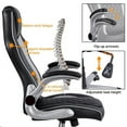 SmileMart Adjustable Ergonomic High Back Gaming Chair, Black/Gray