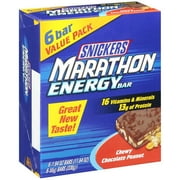 Snickers Chewy Chocolate Peanut Marathon Energy Bar, 11.64 oz