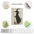 thumbnail image 6 of Halloween Wall Decor Creepy Witchy Canvas Poster Print Witch Wielding Broom Retro Wall Painting Gothic Decor Aesthetic for Halloween Room Family Bedroom Decor, 6 of 11