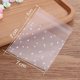 thumbnail image 2 of 0.1mm Thickness Matte Transparent Plastic Pouch Bag with Self Adhesive Polka Dot Pattern Sticker Packaging Bag (200PCS (7 x 7+3cm)), 2 of 5