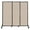 Beige, variant on Versare QuickWall Sliding Portable Partition | Durable Privacy Room Divider Screen | 3 Panels | 7' Wide and Up to 7'4" Tall SoundSorb Panels