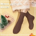 thumbnail image 4 of PUMIER 5 Pairs Wool Socks for Women Stocking Stuffers Gifts Winter Warm Hiking Crew Boot Socks, 4 of 6
