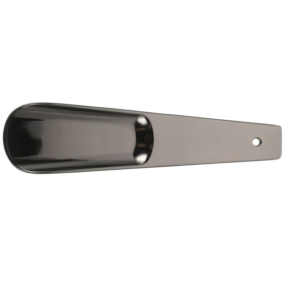 FELTECHELECTR Metal Shoe Horn Black Zinc Alloy 1Pack 5.4x1.4x0.4In