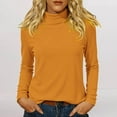 thumbnail image 7 of Sweaters For Women Derong Base Layer Top Soft Warm Solid Color Long Sleeve Pullover Breathable Non-Irritating Fabric Autumn Casual Inner Wear L Womens Sweaters, 7 of 7