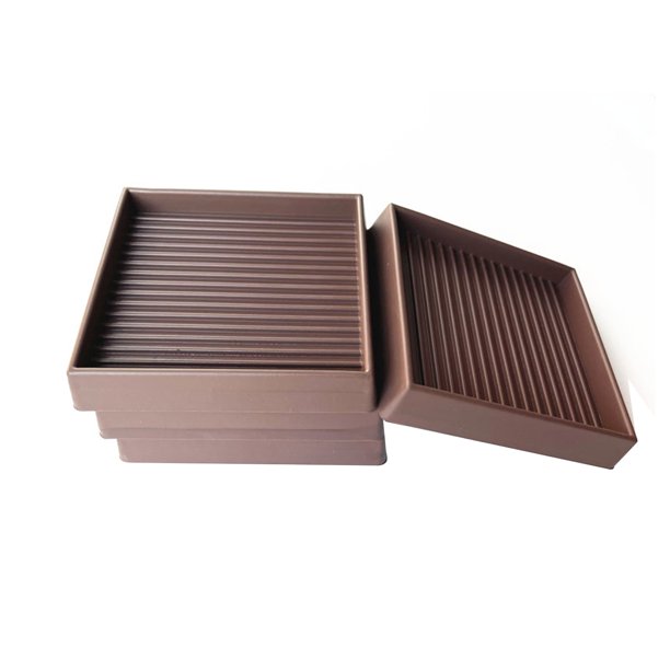 Precio sorpresa!Ruedas para muebles, tazas, tapetes cuadrados de goma para sofá con tiras antideslizantes, tapetes de madera