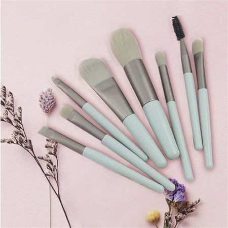 Kiplyki Mini Makeup Brushes Set Cosmetics Brush Kit Makeup Tools 8pc