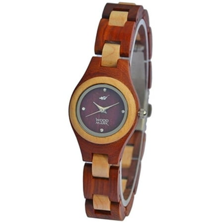 Wood Mark ZS-W007A Womens Matanzas Red Sandalwood Watch & Maple wood Watch