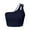 Navy, variant on Daznico Women's One Shoulder Tankini Top - Keyhole Sports Bra with Full Coverage for Swim & Workout,Size S