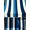 Blue, Pattern 2, variant on ODIKA 4' x 6' Machine Washable Non-Slip Area Rug, beachy striped High Traffic Rug, Blue, 1165499