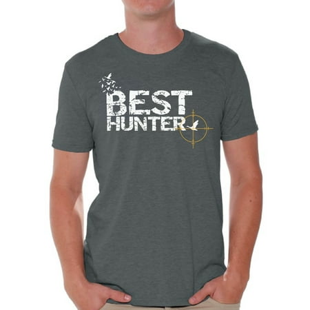 Awkward Styles Best Hunter T Shirt for Men Best Hunter Ever Shirt Hunting Lovers T-Shirt for Him Hunting Shirt for Husband Hunting Birthday Gifts for Dad Deer Hunting Fans Best Hunter Clothes