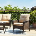 thumbnail image 3 of PARKWELL Outdoor Cushioned Patio Chair Set of 2,Beige, 3 of 9