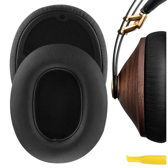 Geekria QuickFit Replacement Ear Pads for Meze 99 Classics, Meze 99 Neo Headphones Ear Cushions, Repair Parts with Video Guide (Black)