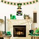 thumbnail image 1 of Fiudx Colgante Del Día de San Patricio, Decoración de Enano Verde, Diseño "Feliz Día de San Patricio", Artesanía Única de Madera, Ideal para Colgar En El Hogar, Ambiente Festivo, 25 X 13 Cm, 1 of 5