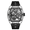 Silver Black, variant on Men Mechanical Watch Hollow Out Automatic Movement Sports Wristwatch Waterproof Silicone Strap