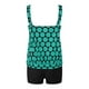 thumbnail image 5 of MKLEKYY Trajes De Baño Mujer Short Women High Waisted Bikini Sexy Push Up Two Piece Swimsuits Vintage Swimsuit Two Piece Retro Ruched High Waist Print Bikini Set, 5 of 6
