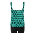 AQUTE Tankini Swimsuits For Women Plus Size Polka Dot Print High Waist aqute-tankini-swimsuits-for-women-plus-size-polka-dot-print-high-waist