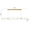 thumbnail image 2 of 47257-016 Eurofase Lighting Atomo - 50W 1 LED Chandelier-11.75 Inches Tall and 11.75 Inches Wide-Gold Finish-Clear Glass Color, 2 of 4