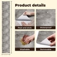 thumbnail image 5 of Peel and Stick Wallpaper 17.7in x 9.8ft Abstract Concrete Texture Gray White Tones Rustic Industrial Contact Paper Vinyl Waterproof Self Adhesive Wall Paper for Bedroom Shelf Cabinet Renter Friendly, 5 of 8