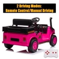 thumbnail image 4 of FINITO Kids Ride On Golf Cart 24V 4WD Battery Powered Toy Car with Parent Remote Control Gift for Boys Girls Age 3+, Pink, 4 of 10