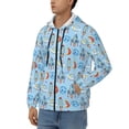 thumbnail image 3 of Honeii Cartoon Rocket With Space Print Hoodies for Men, Pullover & Full Zip, Breathable Zip up Hoodie, Sweatshirt-X-Large, 3 of 5