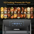 thumbnail image 4 of EastVita 10-in-1 Air Fryer Oven  LED Touch Button No Oil Oven Finish Making Grilled Chicken Pizza Bread Fries 1800W, 4 of 8