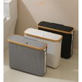 thumbnail image 4 of See-through Paper Towel Storage Basket Household Bathroom Paper Towel Sundries Storage Basket Foldable With Lid Waterproof Storage Box, 4 of 4