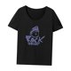 thumbnail image 3 of Camiseta para Mujer Verano Elegante Camisa con Cuello Redondo para Mujer para Playa Camping Senderismo Negro, 3 of 7