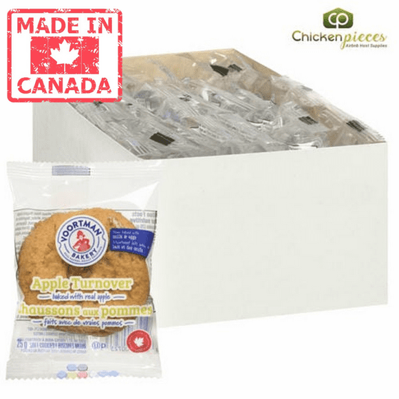 Voortman Cookie Apple Turnover Single Serve 25G (144/Case) - Canadian Made